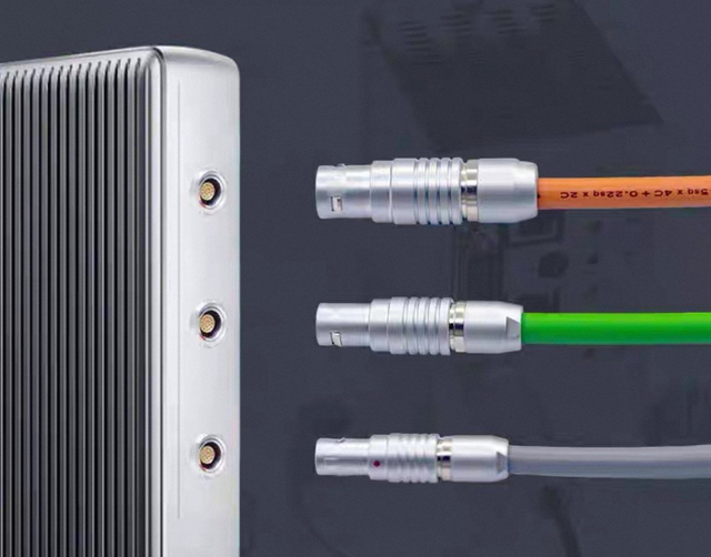 M8/M12 接続ケーブル ラウンド アビエーション ヘッド